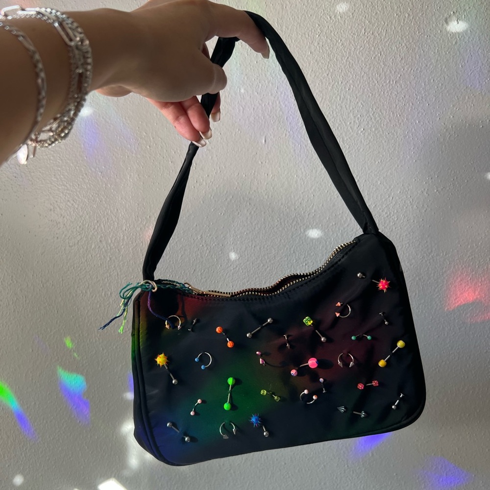 Pierced Shoulder Bag